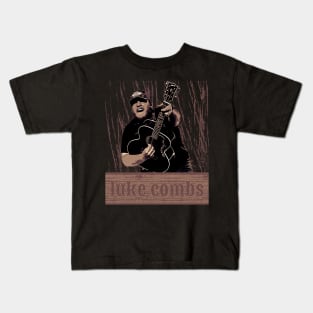 Luke combs // Country Music Kids T-Shirt